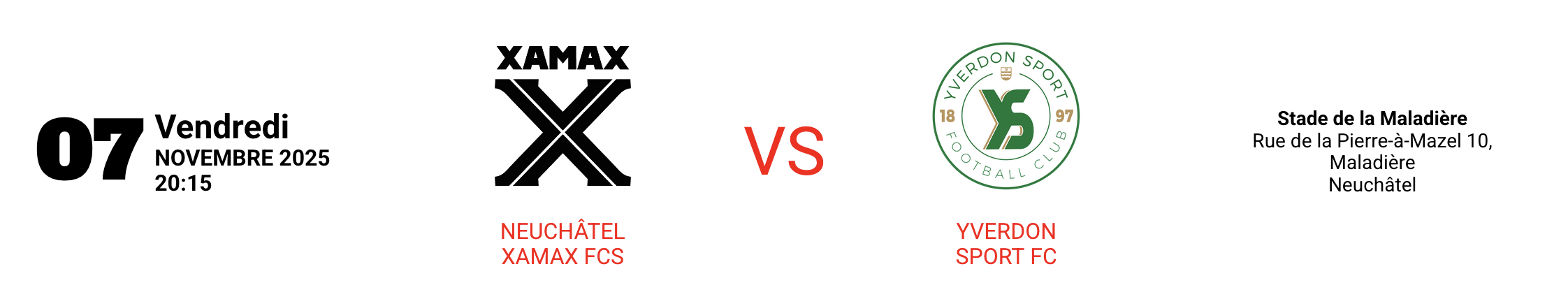 NEUCHÂTEL XAMAX FCS vs Yverdon Sport FC