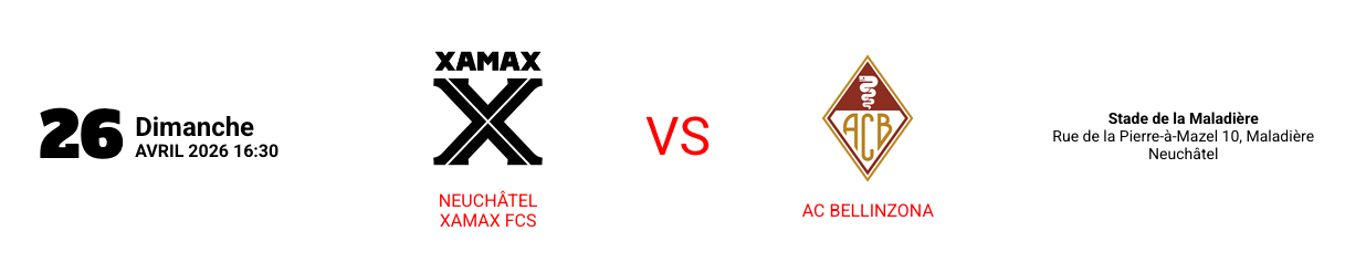 NEUCHÂTEL XAMAX FCS vs AC Bellinzona