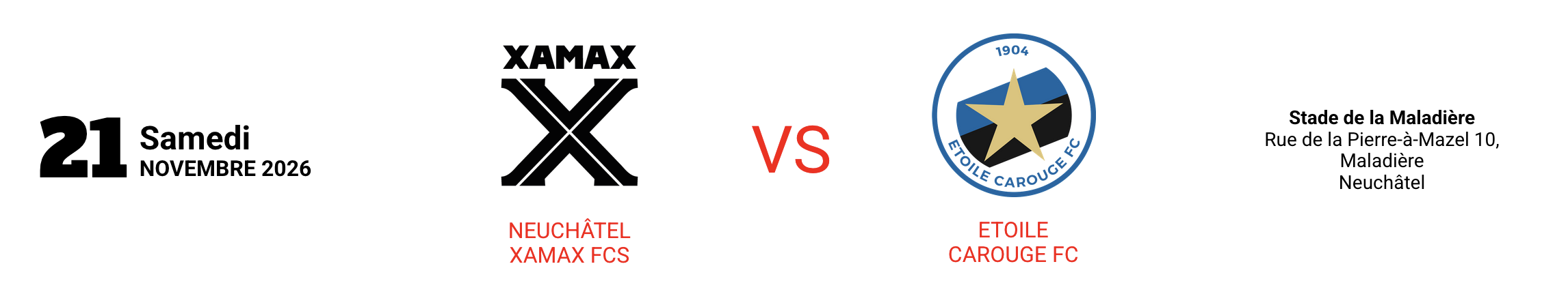 NEUCHÂTEL XAMAX FCS vs Etoile Carouge FC